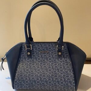 Calvin Klein Blue Monogram Women's Bag